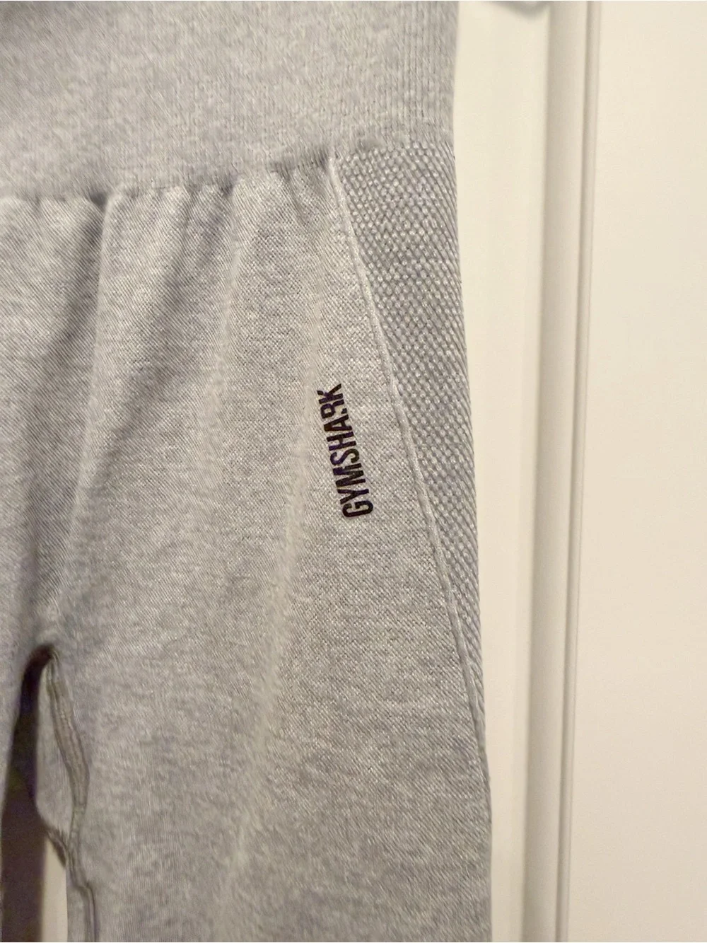 GYMSHARK Flex Long Sleeve Top and Leggings Matching Set‎ size Small Light Grey